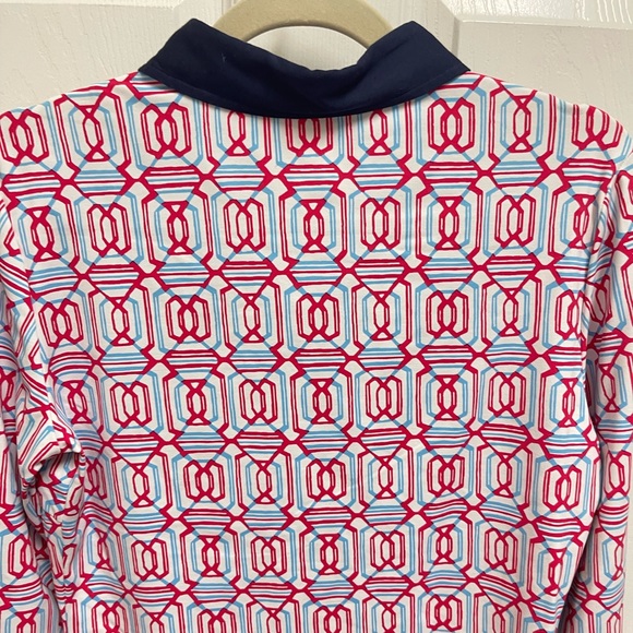 J. McLaughlin Geometric Pattern Longsleeve Top - Picture 8 of 10
